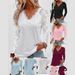 Women's Clothing Women's Long Sleeve Lace Patchwork Hollow Out Top Fashionable Spring Blouse Style For Formal & Casual For Women_ecoleips.com