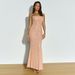 Lu Qiuguo Dress Spring And Autumn High End Dress Transparent Mesh Hot Diamond Sling Long Dress FD0148_ecoleips.com