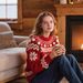 Festive Knit Christmas Sweater For Women – Soft Pullover With Faux Fur Details (XS-XL, Classic Red)_ecoleips.com