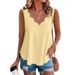 Women's Clothing Spring And Summer New Fashion Summer Large Size Casual Solid Color Scallop Edge V Neck_ecoleips.com