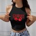 European And American Style Pure And Sexy Girl Fruit Print Sleeveless Pullover Tank Top Sexy Cropped Top_ecoleips.com