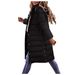 Unisex Longline Zip-Up Hooded Jacket – Oversized Cotton Blend Coat With Stand Collar, S-5XL (Black/Army Green/Khaki/White/Charcoal)_ecoleips.com