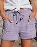 Aria Basics Aria Basics 2021 European And American Cross-Border Summer New 's Fashion High Waist Tie Loose Wide-Leg Shorts For_ecoleips.com