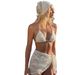 New European American Style Women's Swimwear, Pure And Alluring Bikini Three-piece Set With Lace Sexy Cover-up Skirt,_ecoleips.com