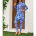 Women's Clothing Printed Fashion One Piece Swimsuit Women's Set Surfing Suit_ecoleips.com