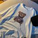 Women's Summer T-Shirt round Neck Base Layer Short Sleeve Bear Style Trendy Loose Top for Students Half Sleeve INS Trendy_ecoleips.com