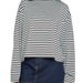 Full Of Energy~Contrast Color Round Neck Casual Cotton Long Sleeve Striped T-shirt For Women, New 2025 Spring/summer_ecoleips.com
