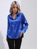 Hot-Selling Real Shot Satin Shirt For Women, Long-Sleeve Silk Blouse, Spring/Summer New Style, European And_ecoleips.com