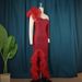 Women's Clothing Collar Dress Designer Single Sleeve Oblique Hem Mesh Wood Ear Dress_ecoleips.com