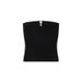 Longmei Ribbed Knit Tube For Women 2026 Spring/Summer New VKC Style Simple Metal Decorated Short Top_ecoleips.com
