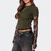 Women's Y2K Round Neck T-Shirt Lace Trimmed Sleeve Fake Two Piece Long Sleeved European American Export Clothing_ecoleips.com