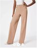 Women's Clothing Casual Straight Pants High Waist Button High Elasticity_ecoleips.com