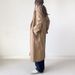 Women's Wool Blend Coat With Belt - Oversized Casual Trench Coat For Autumn Winter, Khaki & Black_ecoleips.com
