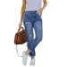 Women's Clothing High Stretch Small Feet Denim Trousers_ecoleips.com