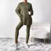 Aria Basics In Stock Autumn Winter European American Cross-Border Women's Clothing Loose Hooded Sleeve Casual Long Pants_ecoleips.com