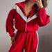 Voya Women's Retro Track Suit Set – Beige & Brown Color Block Zip-Up Jacket + Loose Joggers, Streetwear Style, Casual Oversized Fit, EU Fashion_ecoleips.com