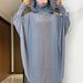 Muslim Heavy Satin Rhinestone Dress For Women 2025 Summer New Solid Color Elegant With Headscarf Set_ecoleips.com