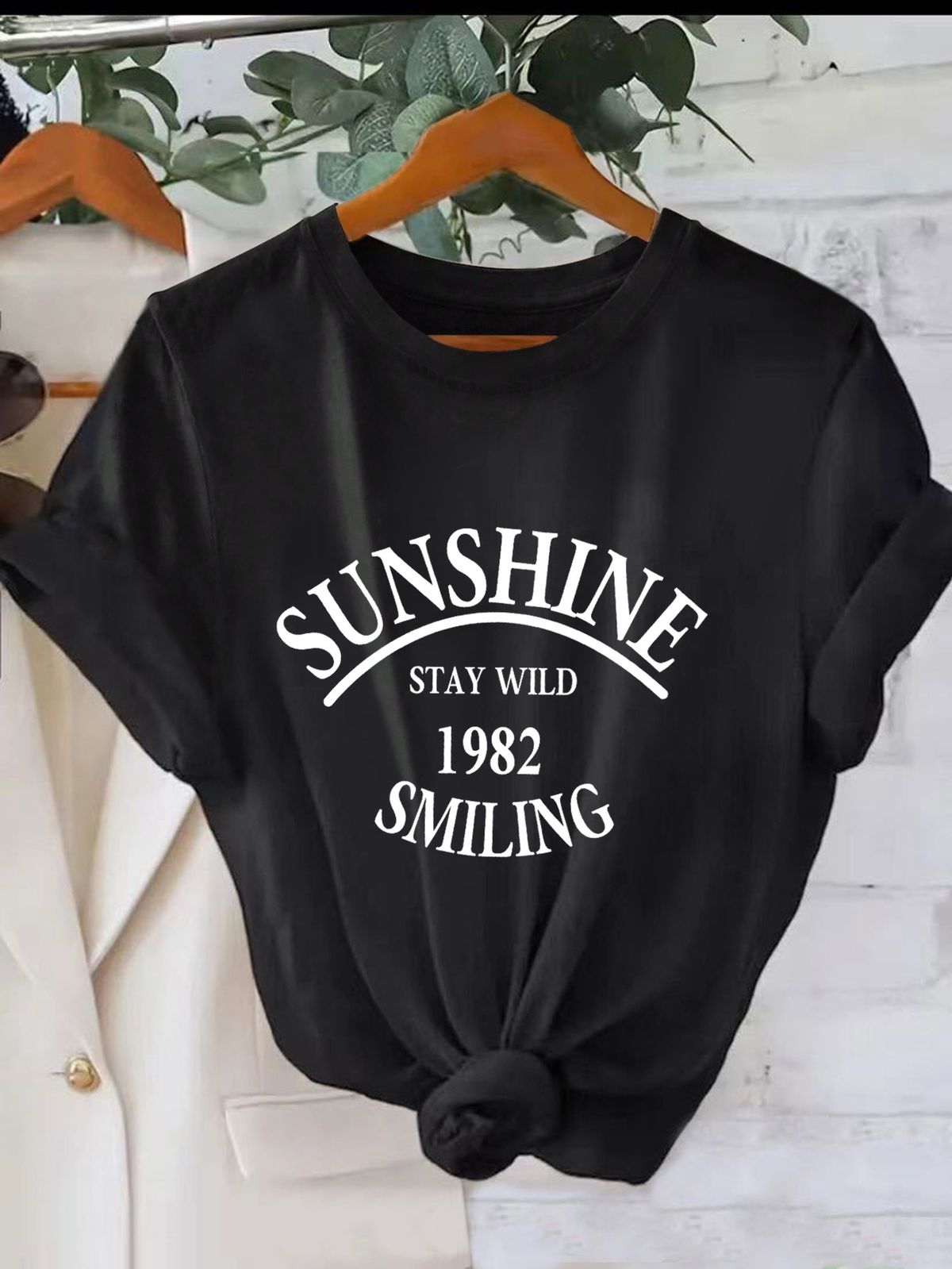 Women's Casual round Neck Short Sleeve T-Shirt Multi-Color Loose Fit Breathable Print Street Style Comfort Daily Wear Top_ecoleips.com