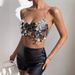 Women's Clothing Metal Sequins Nightclub Sexy Backless Chain Vest_ecoleips.com