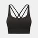 New Spring/Summer Crossback Yoga Bra, Brushed Feel, Shockproof, Supportive, And Push Up Sports Bra For Women_ecoleips.com