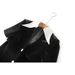 Women's Clothing Spring New Black And White Contrasting Color Velvet Two Piece Waist Slimming Celebrity Style Trendy Dress_ecoleips.com