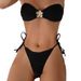Women's Solid Color Bikini Set Sexy Two-Piece Swimwear for Beach And Pool Triangle Top Ties Versatile Color Palette_ecoleips.com