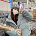 girl Girl Girl 2025 Autumn Winter New Corduroy Cotton For Women Korean Short Thickened Puffer Jacket College Style Coat_ecoleips.com
