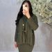 Women's Autumn Knit Sweater Dress Wrap Belted Long Sleeve Tunic Top Slim Fit Stretchy Polyester Spandex Casual Outfit_ecoleips.com