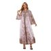 Muslim Women's Robe Embroidered Cloth Printed Diamond Studded Long Skirt Dress Abayas_ecoleips.com