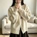 Women's Knitted Cardigan Simple Stand Collar Double Zipper Casual Versatile Top Sweater For Autumn Winter New Style_ecoleips.com