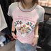 AD504 Quality Model 2025 Autumn Style Fresh And Sweet Polyester Pullover Round Neck Slim Fit Women's T-Shirt_ecoleips.com