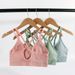girl Summer New Yoga Sports Professional Backless Breathable Push-Up Thin Strap Elastic Shockproof Women's Bra_ecoleips.com