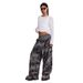 American Street Retro Camouflage Print Edge Loose Straight Casual Trousers Sweatpants Women And Men Spring And Summer_ecoleips.com