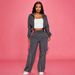 YNS Urban Casual Two-Piece Set - Zip-Up Jacket With Straight-Leg Pants, Stylish Workwear Pocket Design For Men & Women (Black/Gray/Red)_ecoleips.com