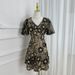 Women's Clothing Heavy Three Dimensional Flower Slim Fit Hip Wrapped Exquisite Dress For Women_ecoleips.com
