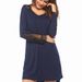 Verve Autumn Winter Women's Long Sleeve Nightdress Lace Patchwork Placket Pullover Loungewear Pajamas For Women_ecoleips.com