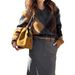Diyun European And American Casual Vacation Fashion Color Block Long Sleeve Knitted Sweater Women's Clothing 2025 Autumn_ecoleips.com