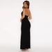 Summer New Style Women's Long Dress European And American Style Solid Color U Neck Sleeveless Halter Neck Backless_ecoleips.com