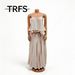 Beach Cover-Up Women's Clothing Set High-Low Skirt Strappy Crop Top Ruffled Hem Flowy Sizes M L XL XXL XXXL_ecoleips.com