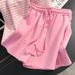 Women's Clothing Casual Sports Suits For Women Summer New Style Fashion Age Reducing Striped Polo Shirt Top Wide Leg Shorts Two Piece Suit Trendy_ecoleips.com