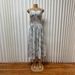 Women's Clothing Sexy Backless Printed Dress Waist Cinching Slimming Suspender French Design_ecoleips.com