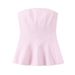 Aria Basics Aria Basics Wholesale For Foreign Trade: New Summer European And American Style Short Skirt-style Hem Tube Top 4772030_ecoleips.com