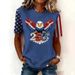 Women's Clothing 250Th Anniversary American Printed T-Shirt Short-Sleeved_ecoleips.com