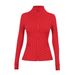 Women's Slim Fit Polka Dot Jacket Waist Defining Running Outdoor Yoga Wear Nude Feel Top In Stock_ecoleips.com