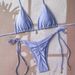 Women's Clothing Tie-Up Pleated Bikini Set – Style Solid Color Artful Pleating Two-Piece Swimsuit For Women_ecoleips.com