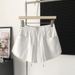 Women's Clothing Casual Pants Women's Summer New High Waist Loose Sports Shorts Small Drawstring Straight Wide Leg Hot Pants_ecoleips.com