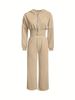 Women's Long Sleeved Two Piece Set Casual Look Hooded Trouser Length Stylish Design_ecoleips.com