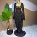 Women's Long Sleeved Printed Mesh Pleated Evening Dress European And American Style Cross Border Autumn Party Dress_ecoleips.com