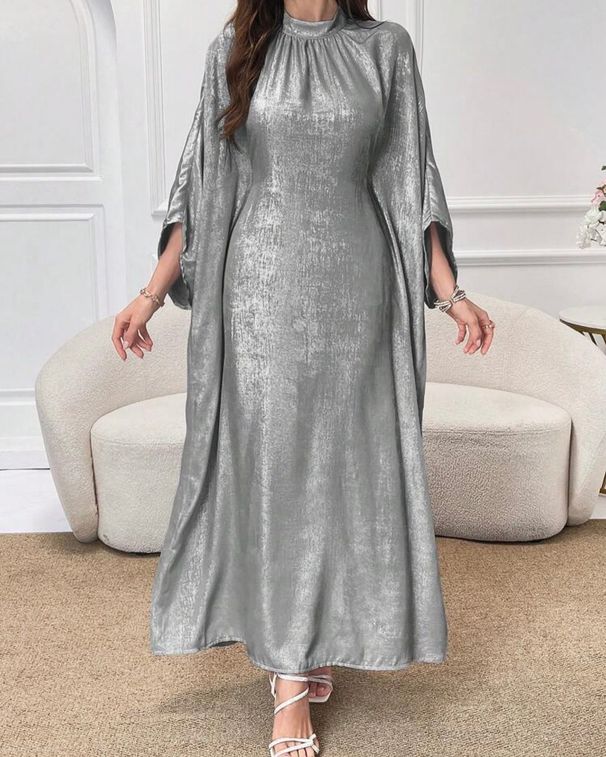 Muslim Dress Women Luxury Gold Foil Muslim Dress – Dubai & Moroccan Inspired Elegance For Women_ecoleips.com