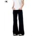 11KN American Style Slightly Flared Jeans For Women Simple Cleanfit Slimming Loose Stack Casual Slim Fit Long Pants_ecoleips.com